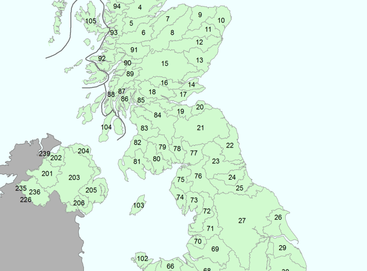 Hydrometric areas